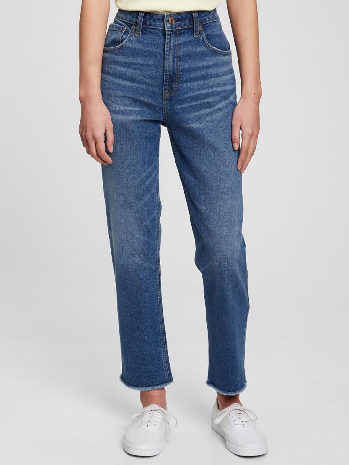 Teen High Rise Girlfriend Jeans With Washwell