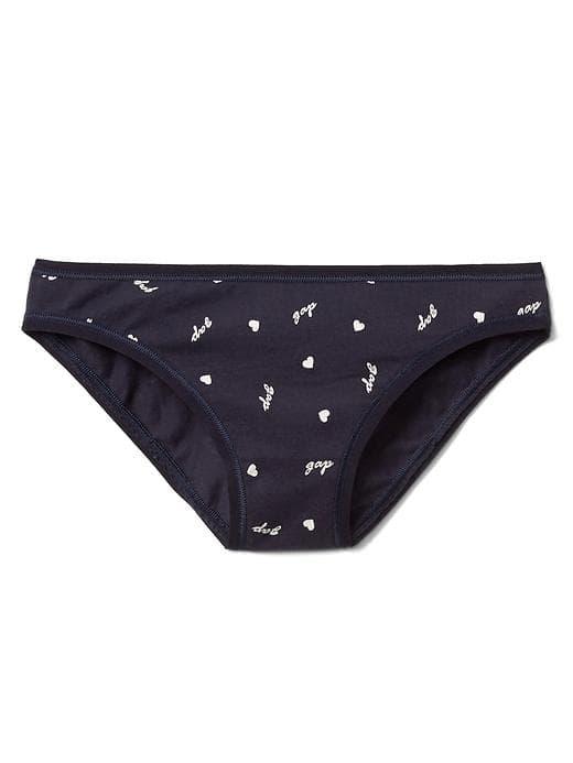 Gap Women Stretch Cotton Low Rise Bikini - Love Gap Dark Indigo