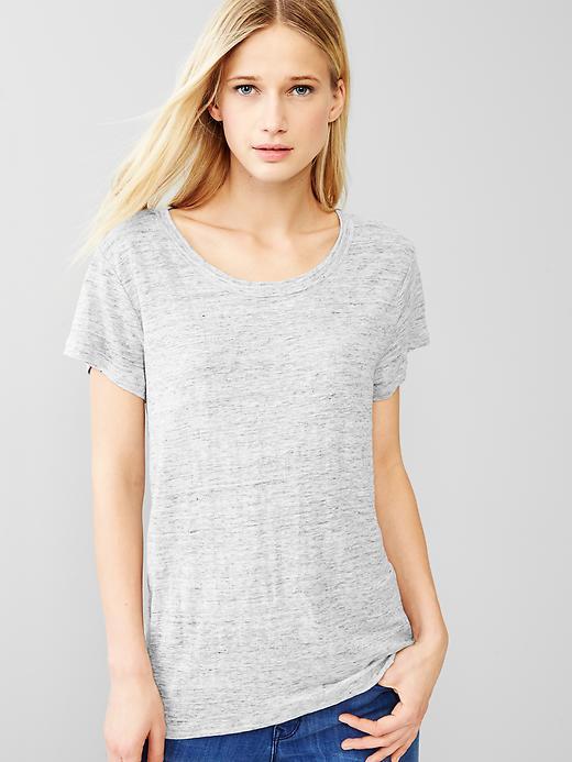 Gap Linen Tee - Light Grey Heather