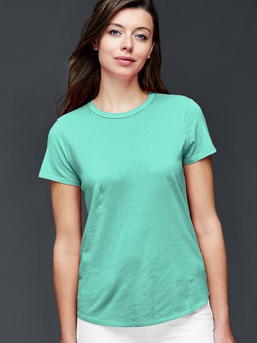 Gap Vintage Wash Crewneck Tee - Southern Turquoise