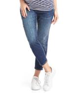 Gap Demi Panel True Skinny Crop Jeans - Medium Indigo