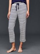 Gap Women Modal Mix And Match Capri Pants - Stripe Dark Indigo