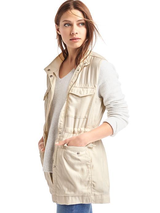 Gap Women Tencel Utility Vest - Off White