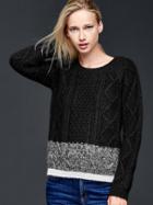 Gap Mohair Cable Knit Sweater - True Black