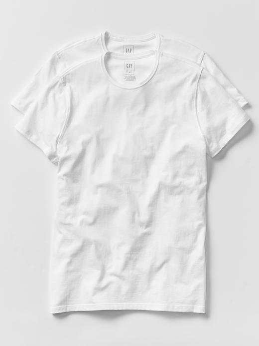Gap Men Crewneck T Shirts 2 Pack - Optic White