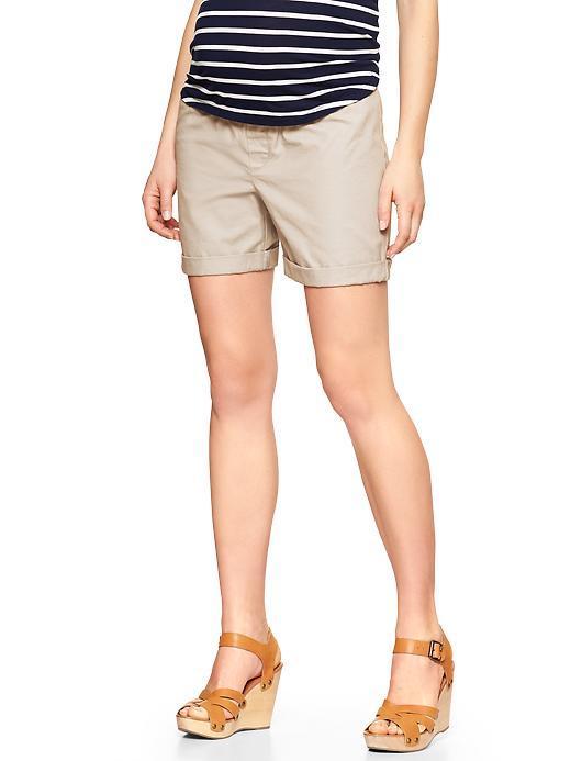 Gap Twill Roll Up Shorts - Khaki