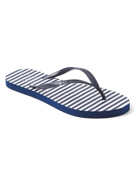 Gap Women Print Flip Flops - Dark Night