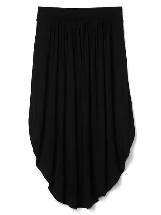 Gap Women Drapey Midi Skirt - True Black