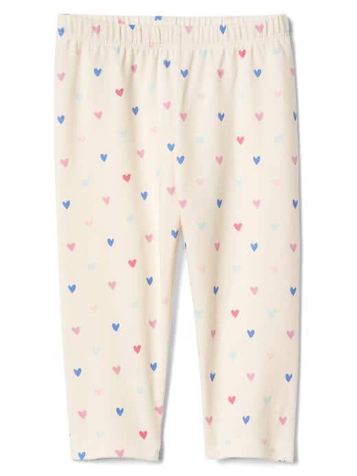 Gap Print Stretch Jersey Leggings - Multi Hearts