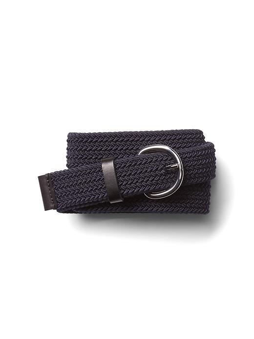 Gap Men Elastic Braided Belt - Navy