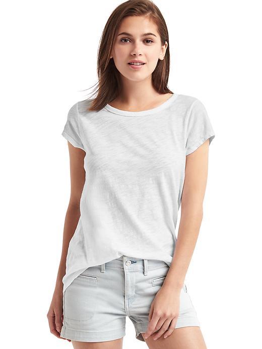 Gap Slub Hi Lo Tee - White