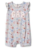 Gap Logo Floral Flutter Bubble One Piece - Ivory Frost