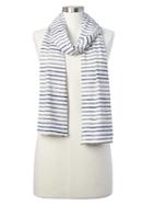 Gap Women Softspun Knit Scarf - Blue Stripe