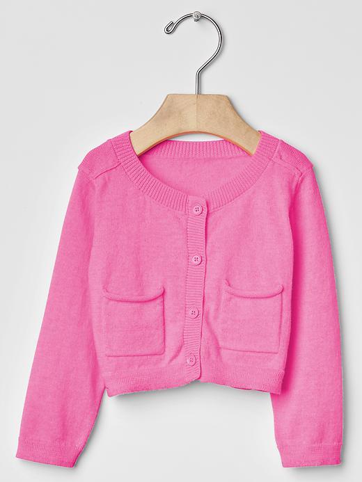 Gap Pocket Cardigan - Neon Light Pink