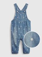 Baby 100% Organic Cotton Denim Overalls With Washwell