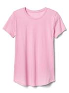 Gap Women Vintage Wash Crewneck Tee - Sunrise Pink