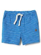 Gap Stripe Pull On Shorts - Light Blue/blue Stripe