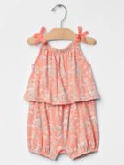 Gap Floral Two Tier One Piece - Peachy Keen
