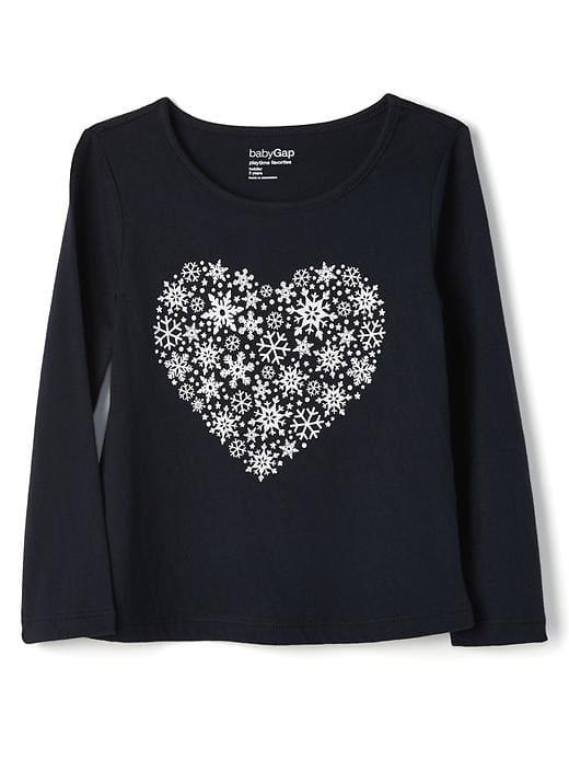 Gap Embellished Graphic Tee - Big Heart