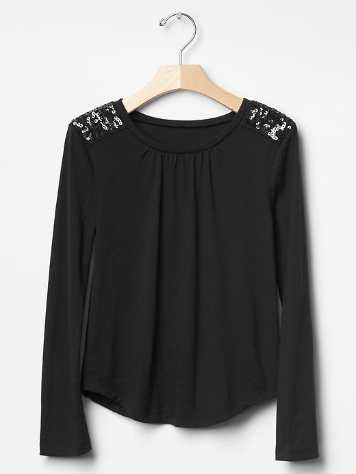 Gap Embellished Shoulder Tee - True Black