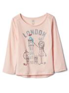 Gap Glitter City Logo Tee - London