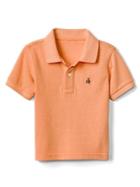 Gap Short Sleeve Pique Polo - Jos Orange