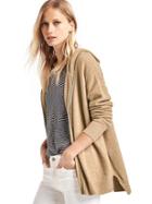 Gap Women Soft Zip Hooded Sweater - New Camel