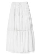Gap Women Tiered Maxi Skirt - White