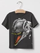 Gap Dinosaur Graphic Tee - Soft Black