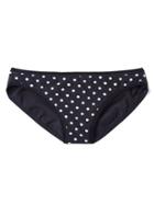 Gap Women Stretch Cotton Low Rise Bikini - Spring Dot Dark Indigo