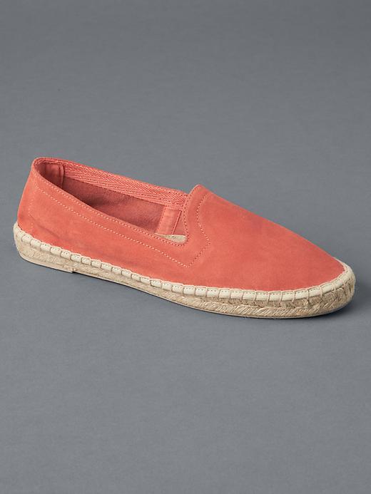 Gap Women Suede Loafer Espadrilles - Fire Coral