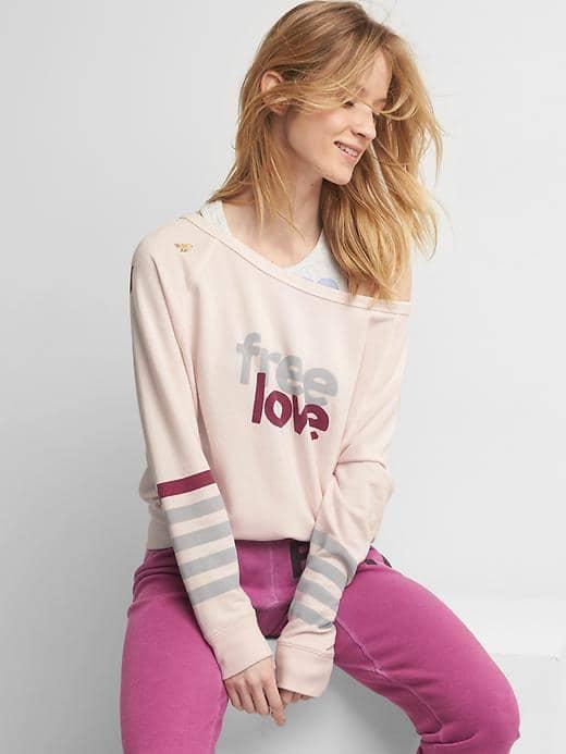 Gap Women Free City X Gap Boatneck Sweatshirt - Soft Plum