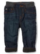 Gap My First Fleece Lined Straight Jeans - Medium Wash