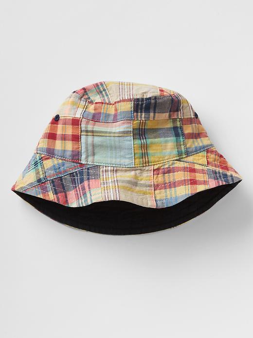 Gap Patchwork Plaid Bucket Hat - Patchwork Plaid