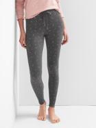 Gap Women Logo Ribbed Sleep Leggings - Grey