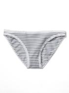 Gap Women Lace Trim Skinny Bikini - Basic Stripe Grey