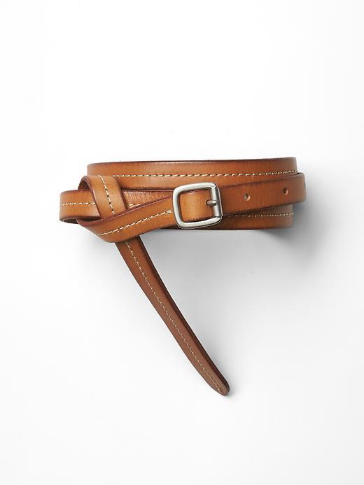 Gap Women Stitch Skinny Belt - Vachetta 421