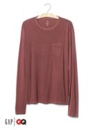 Gap Men X Gq Steven Alan Garment Dyed Tee - Dark Claret