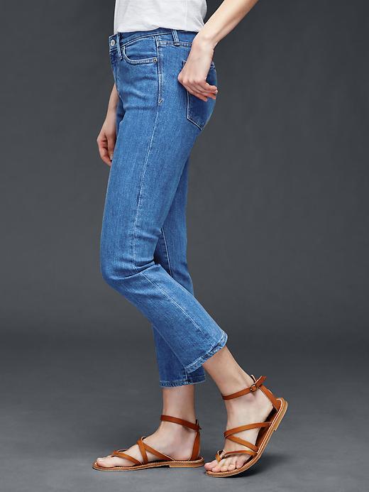 Gap Women Authentic 1969 Crop Kick Jeans - Medium Wash