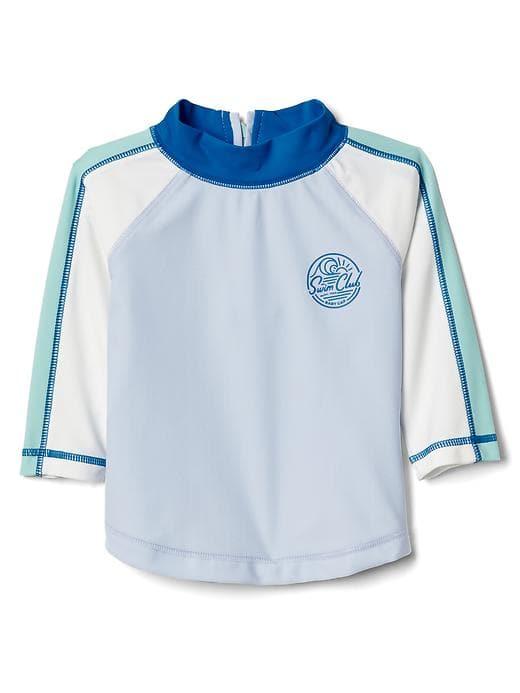 Gap Colorblock Swim Club Rashguard - Bicoastal Blue