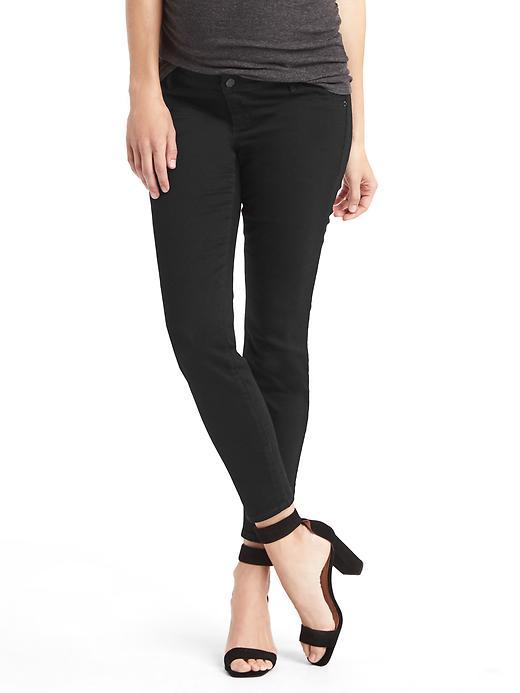 Gap Stretch 1969 Inset Panel True Skinny Jeans - Black Rinse