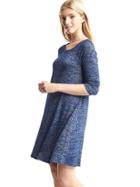Gap Softspun Knit Raglan T Shirt Dress - Pangea Blue