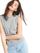 Gap Women The Archive Re Issue Sleeveless Tee - Heather Grey