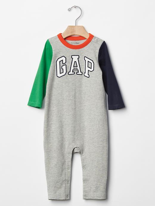 Gap Logo Colorblock One Piece - Gray