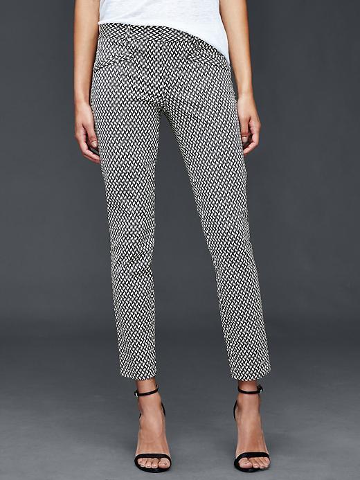 Gap Women Bi Stretch Skinny Ankle Pants - Navy Tile