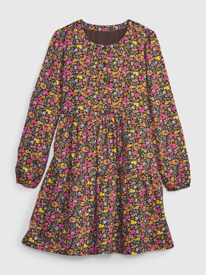 Kids Floral Tiered Dress