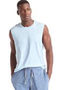 Gap Men Sleeveless Lounge Top - Light Blue