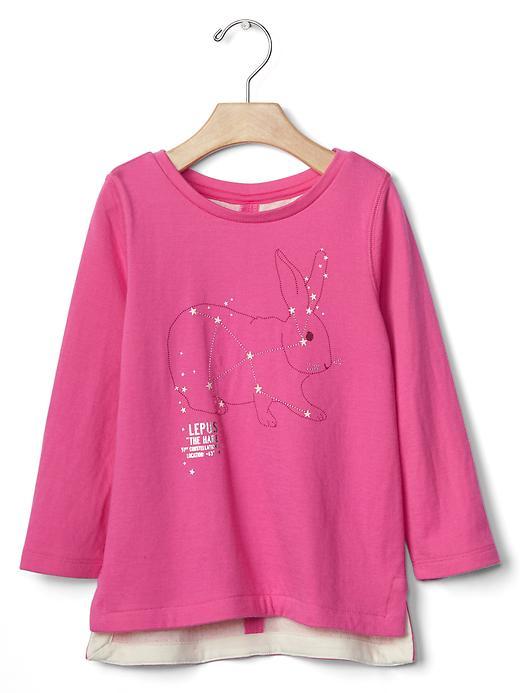 Gap Embellished Star Gazing Tee - Pink Azalea