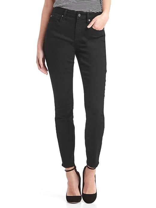 Gap Women Stretch 1969 Curvy True Skinny Jeans - Black