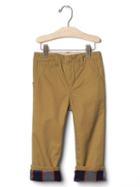Gap Flannel Lined Chinos - Acorn
